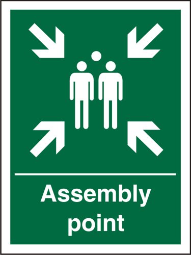 SECO Safe Precedure Safety Sign Assembly Point Semi Rigid Plastic 150 x 200mm - SP052SRP150X200