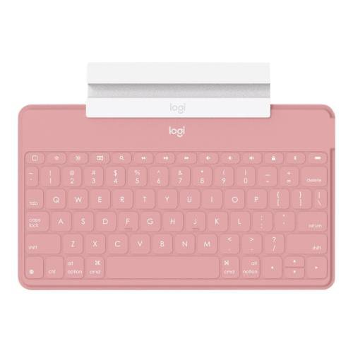 Logitech Keys-to-Go QWERTY UK International Portable Wireless Blush Pink Keyboard for Apple