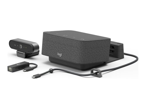 Logitech Logi Dock Focus Room Microsoft Teams Video Conferencing Kit - Logi Dock and Brio 4K Ultra HD HDR Webcam