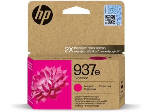 HP 937e EvoMore Magenta Ink Cartridge - 4S6W7NE