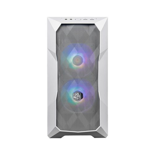 Cooler Master TD300 Mesh Mini Tower Tempered Glass White MATX PC Case