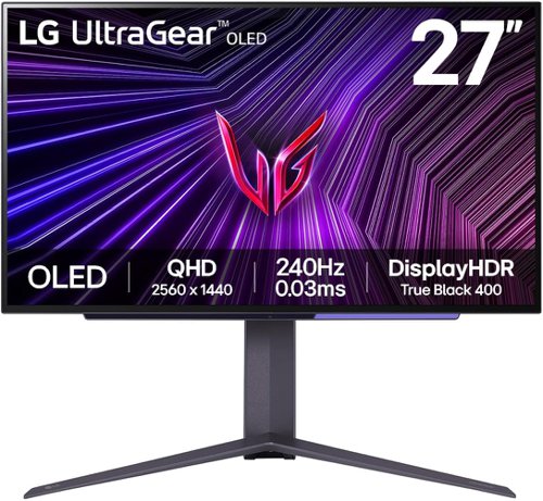 LG 27GS95QE-B UltraGear 26.5 Inch 2560 x 1440 Pixels Quad HD OLED HDMI USB DisplayPort Gaming Monitor