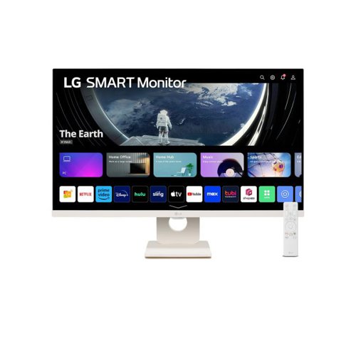 LG 32SR50F-W 31.5 Inch 1920 x 1080 Pixels Full HD IPS Panel HDMI USB White Smart Monitor