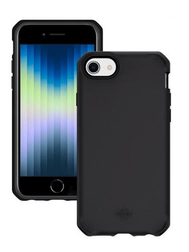 Mobilis Spectrum Apple iPhone SE 2nd Gen iPhone 7 and iPhone 8 Antimicrobial 100% Recycled Black Phone Case