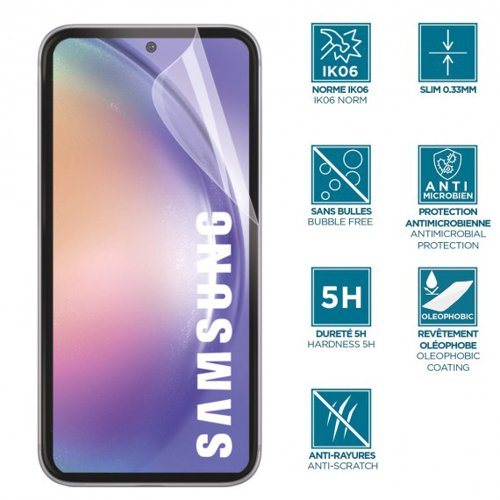 Mobilis Anti-Shock IK06 Samsung Galaxy A54 5G Clear Screen Protector