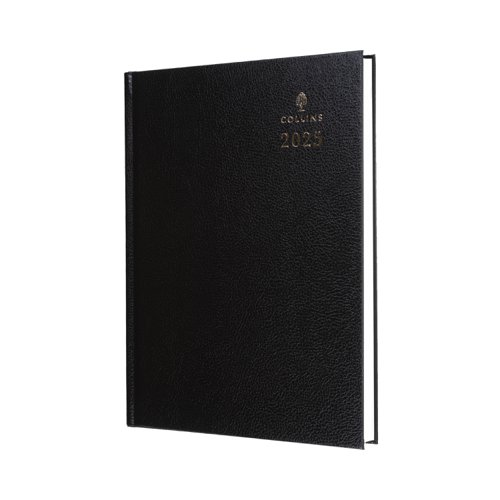 Collins 40 Desk Diary A4 Week to View 2025 Black 40.99-25 - 821386