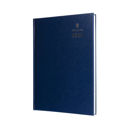 Collins 35 Desk Diary A5 Week to View 2025 Blue 35.60-25- 821400