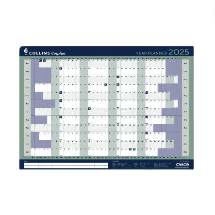 Collins Colplan 2025 A1 Year Wall Planner CWC9-25 - 821361