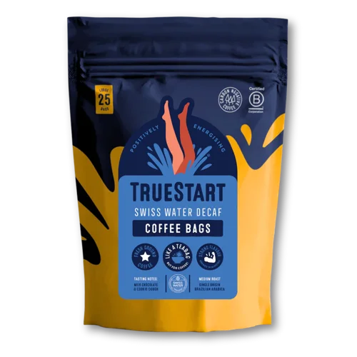 TrueStart Coffee - Loose Coffee Bags - Swiss Water Decaffeinated (Pack 25) - COFSWD25LOOSE