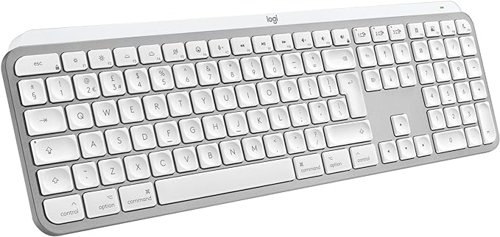 Logitech Master Series MX Keys S for Mac Advanced Wireless Illuminated Pale Grey Keyboard