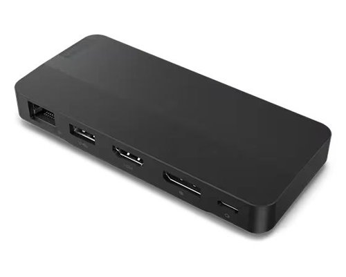 Lenovo USB-C Dual Display Travel Dock with Adapter