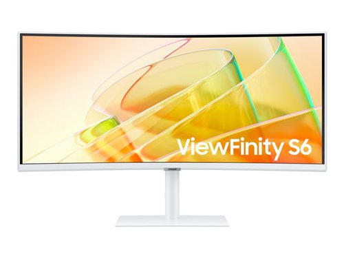 Samsung ViewFinity S6 34 Inch 3440 x 1440 Pixels VA Panel Dual Quad HD FreeSync HDMI DisplayPort Thunderbolt 4 USB Monitor