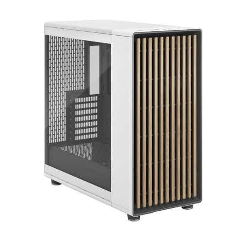 Fractal Design North XL Tempered Glass Clear Tint Chalk White Mid Tower PC Case