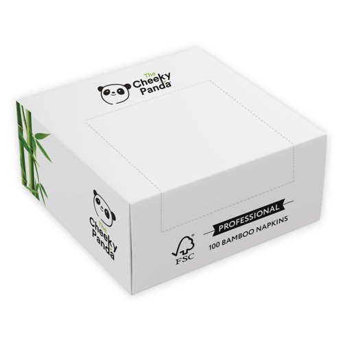 Cheeky Panda Sustainable Large Bamboo Napkins 100 Napkins Per Pack (Pack 4) - PFCNAPKXL4