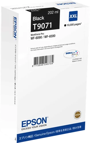 Epson T9071 Black Ink Cartridge 202ml - C13T90714N