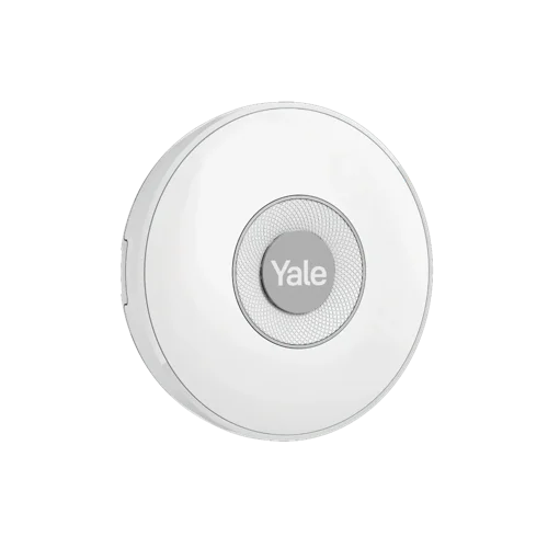 Yale Indoor Siren - Adjustable 85dB Siren; Sounds when Alarm is Triggered; Built-in LED; Indoor Use; Up to 1km Range Protection