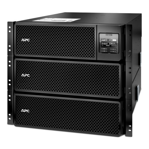 APC Smart-UPS SRT On-Line 10000VA Rackmount 6U 230V/400V 6x C13 4x C19 Outlets Network Card+SmartSlot