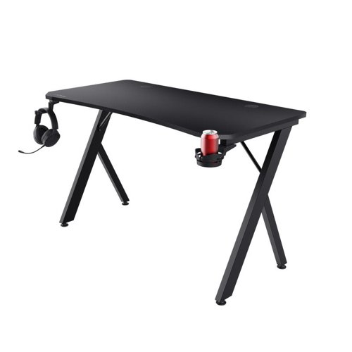 Trust GXT 700 Omnius Black Gaming Desk 120x60x74cm