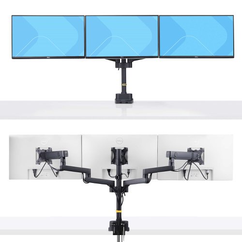 Startech.com Triple Monitor Desk Mount for 3x 27in Screens Spring Assisted