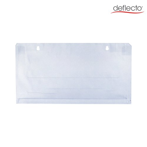 Deflecto A4 Landscape Flat Back Countertop Literature Holder Clear - 39620-EU