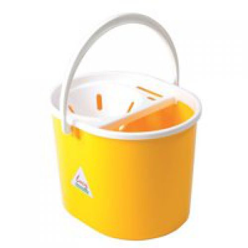 ValueX Plastic Mop Bucket With Wringer 15 Litre Yellow - 0907011