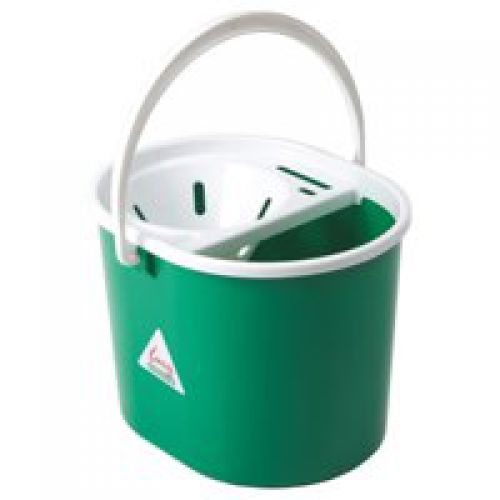 ValueX Plastic Mop Bucket With Wringer 15 Litre Green - 0907009