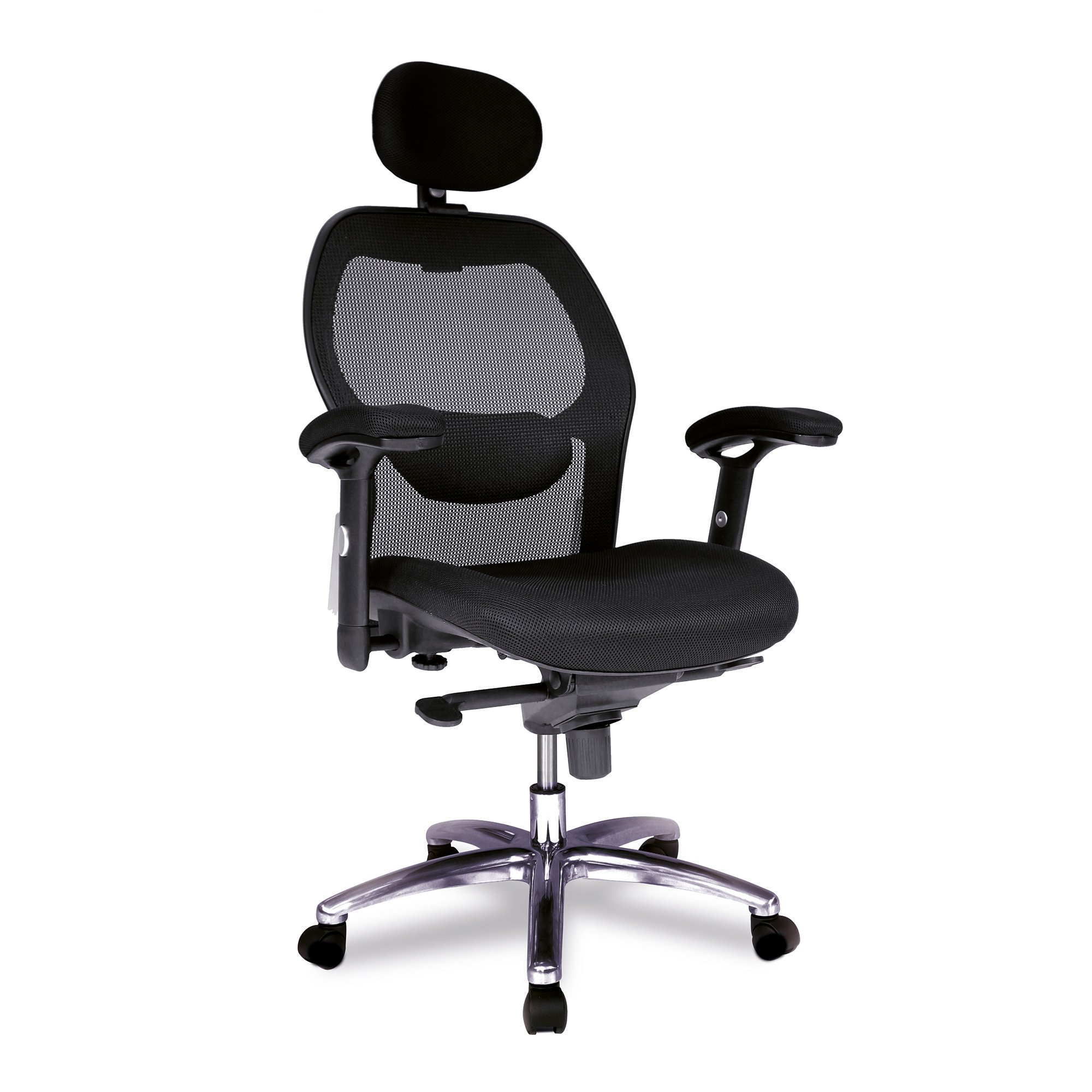 Nautilus Designs Hermes High Back Mesh Synchronous Executive Office Chair With A