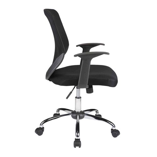 Nautilus Designs Ranger Medium Back Mesh Task Operator Office Chair Black - DPA95ATG/MBK