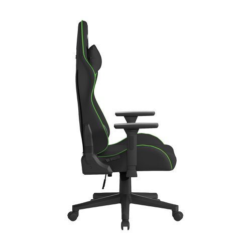 Nautilus Designs Apollo Ergonomic Gaming Chair With 4D Multi-Dimensional Armrests and 155 Degree Tilt Green/Black - BCP/B390/BK-GN