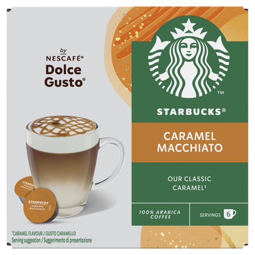 STARBUCKS by Nescafe Dolce Gusto Caramel Macchiato Coffee 12 Capsules (Pack 3) - 12397694