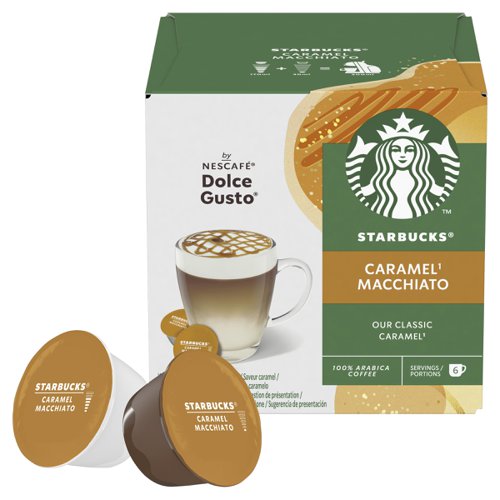 STARBUCKS by Nescafe Dolce Gusto Caramel Macchiato Coffee 12 Capsules (Pack 3) - 12397694