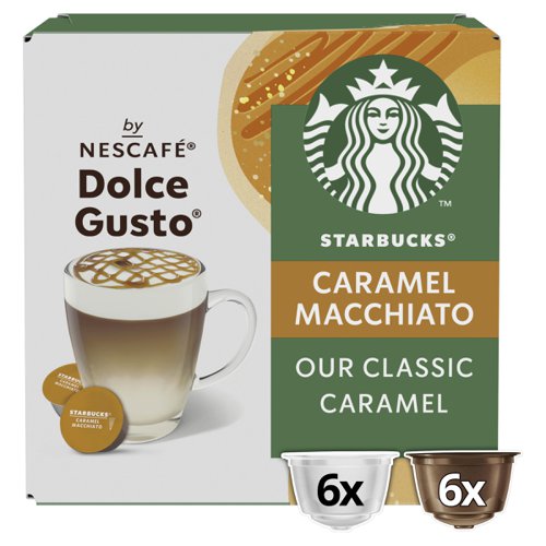 STARBUCKS by Nescafe Dolce Gusto Caramel Macchiato Coffee 12 Capsules (Pack 3) - 12397694