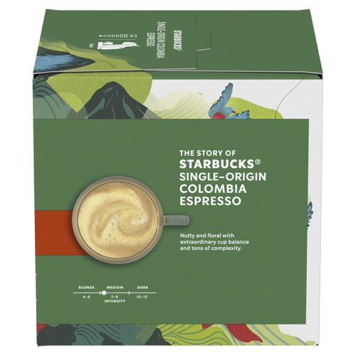 STARBUCKS by Nescafe Dolce Gusto Espresso Colombia Medium Roast Coffee 12 Capsules (Pack 3) - 12397720
