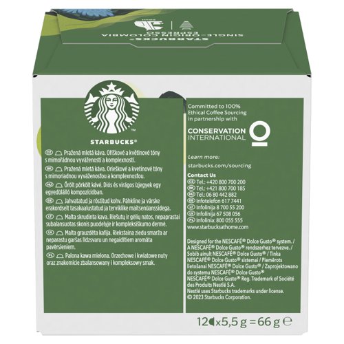 STARBUCKS by Nescafe Dolce Gusto Espresso Colombia Medium Roast Coffee 12 Capsules (Pack 3) - 12397720