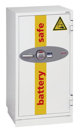 Phoenix Battery Commander Size 1 Lithium Ion Battery Storage and Charging Fire Safe With Electronic Lock - BS1931E