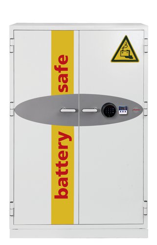 Phoenix Battery Commander Size 3 Lithium Ion Battery Storage and Charging Fire Safe With Fingerprint Lock - BS1934F