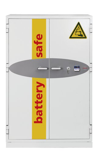 Phoenix Battery Commander Size 3 Lithium Ion Battery Storage and Charging Fire Safe With Key Lock - BS1934K