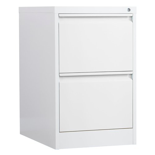 Phoenix FC Series 2 Drawer Filing Cabinet Grey with Key Lock - FC1002GGK