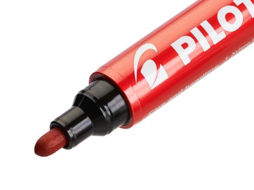 Pilot 100 Permanent Marker Bullet Tip Fine 1.0mm Line Black (Pack 12) - 4902505511097