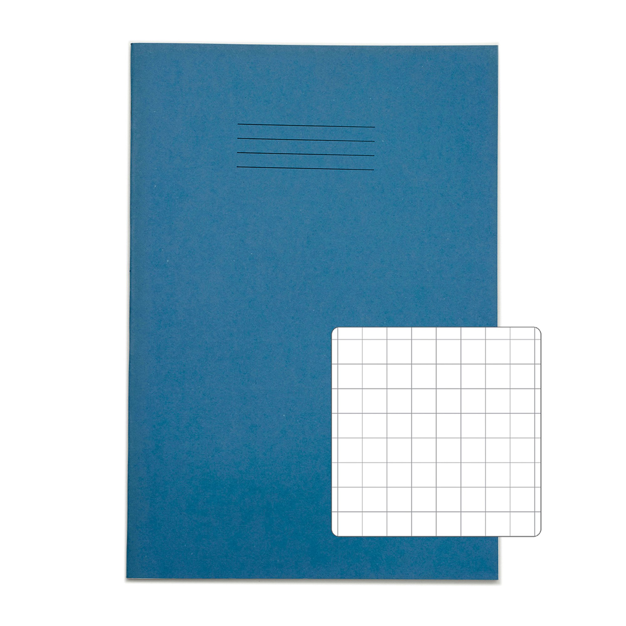 RHINO 13 x 9 A4+ Oversized Exercise Book 48 Page, Dark Blue, F8M (Pack of 10)