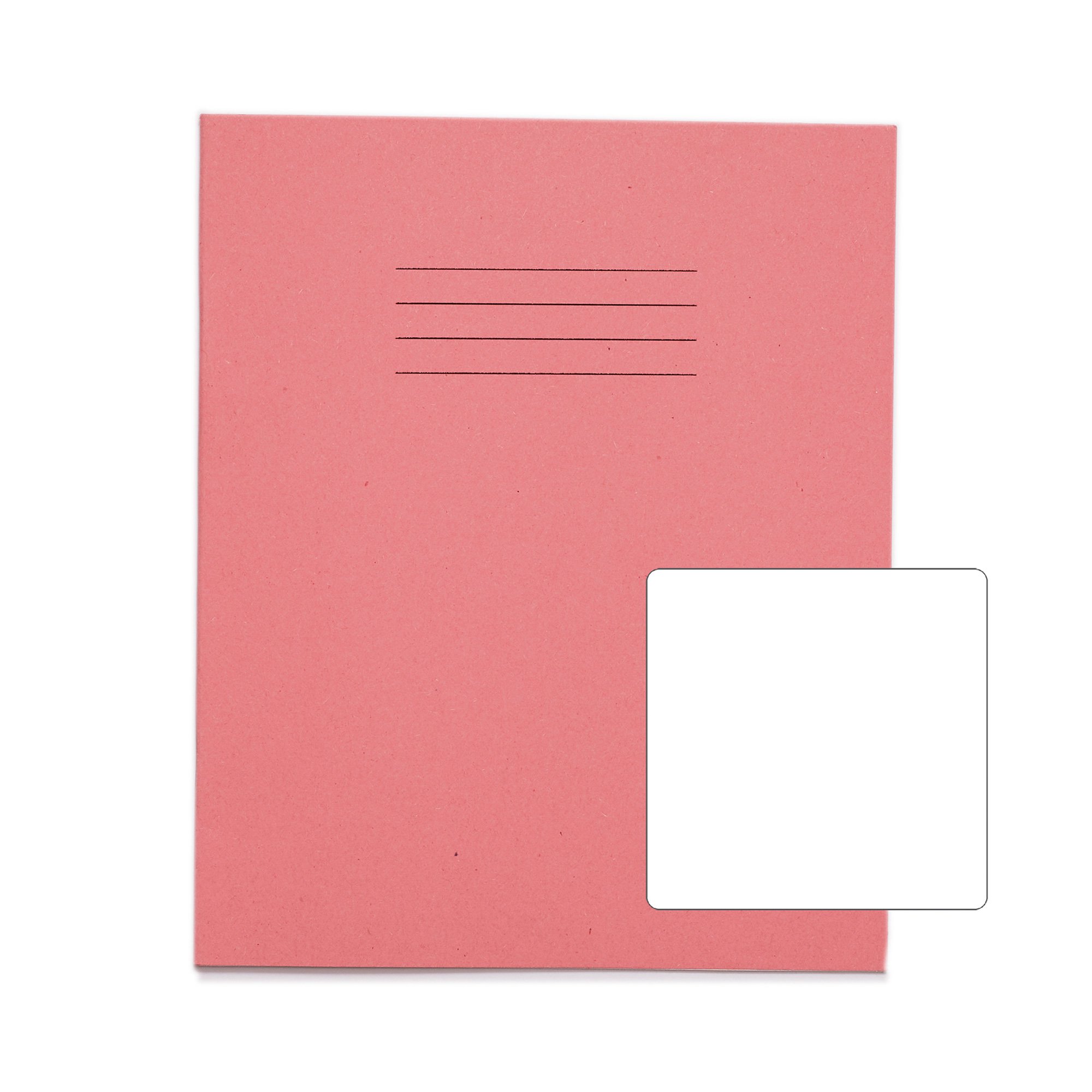 RHINO 8 x 6.5 Exercise Book 48 Page, Red, F8M (Pack of 10)