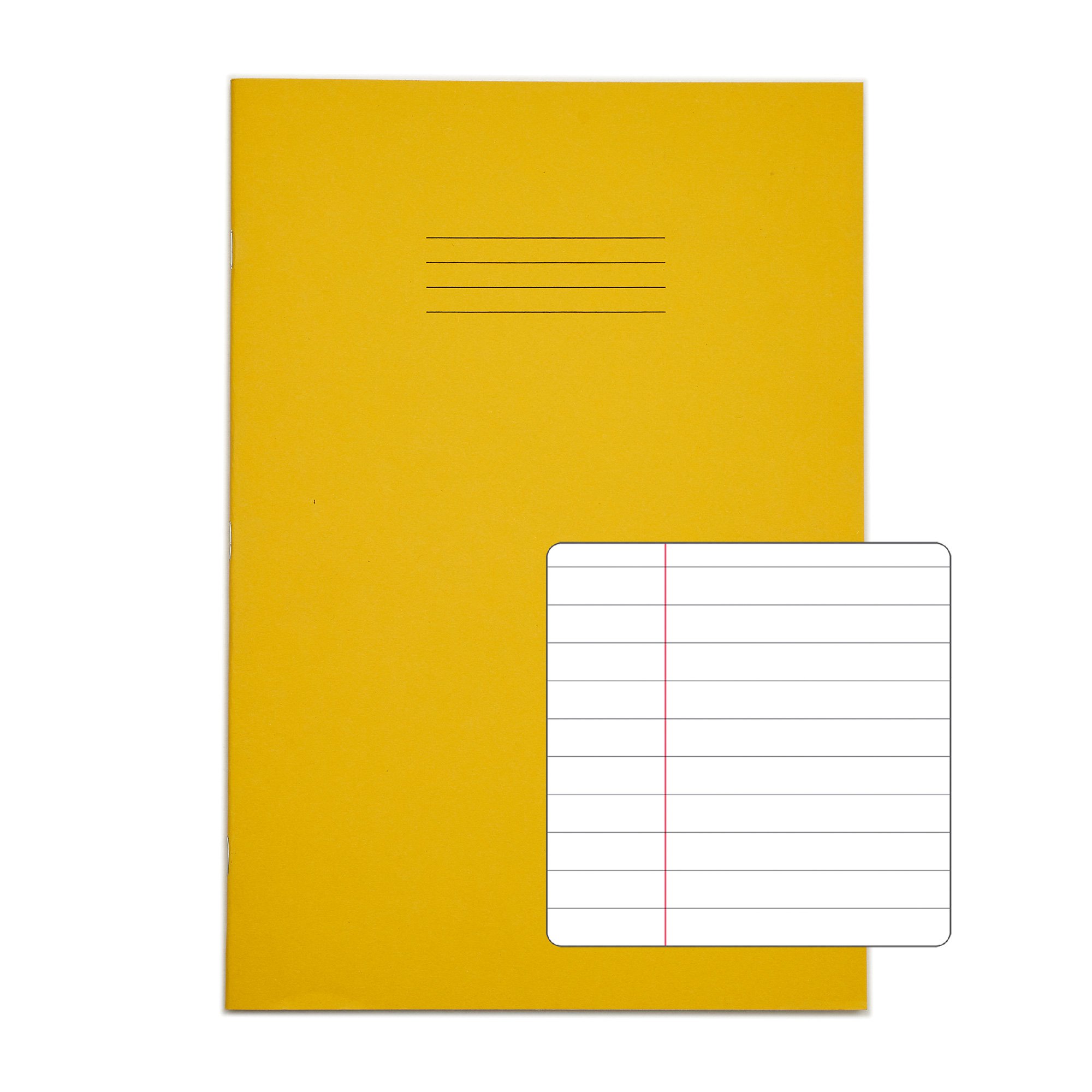 RHINO A4 Exercise Book 32 Page, Yellow, F8M (Pack of 100)