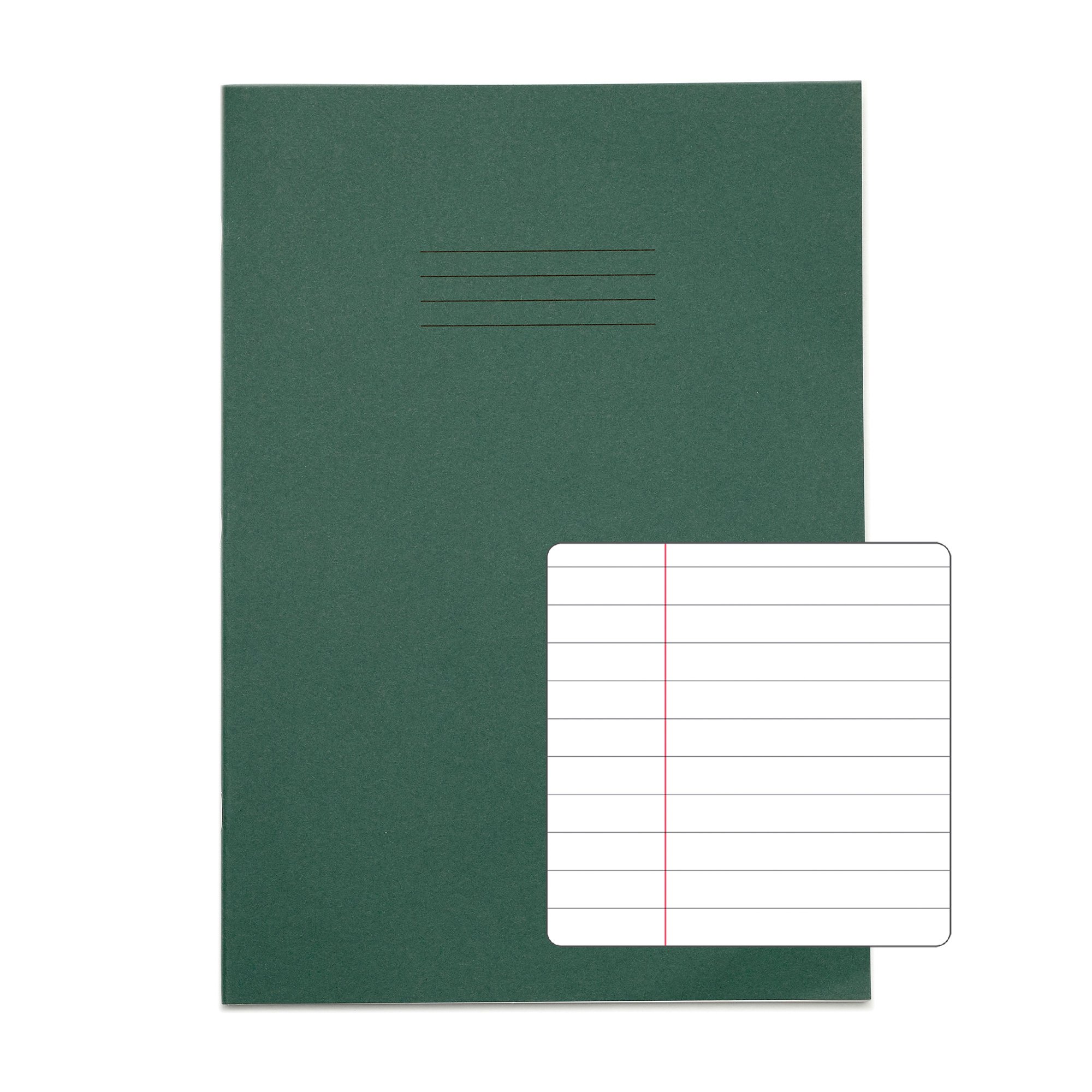 RHINO A4 Exercise Book 48 page, Light Green, F8M (Pack of 10)