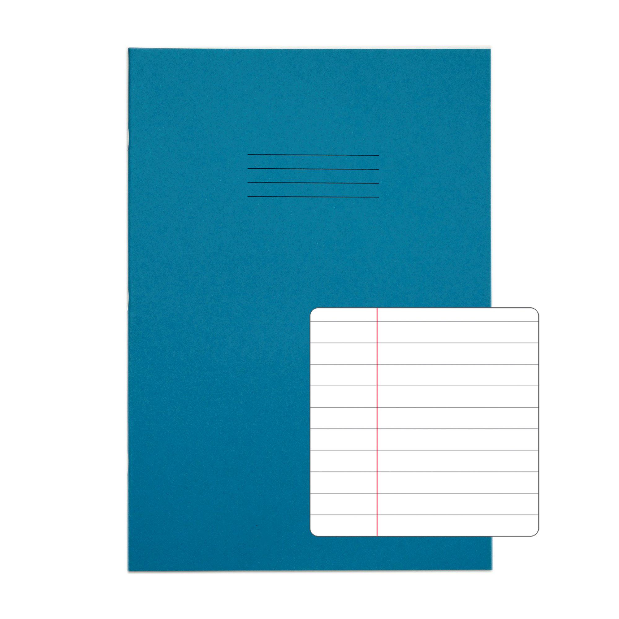 RHINO A4 Special Exercise Book 48 page, Red with Cream Tinted Paper, F8M (Pack of 10)