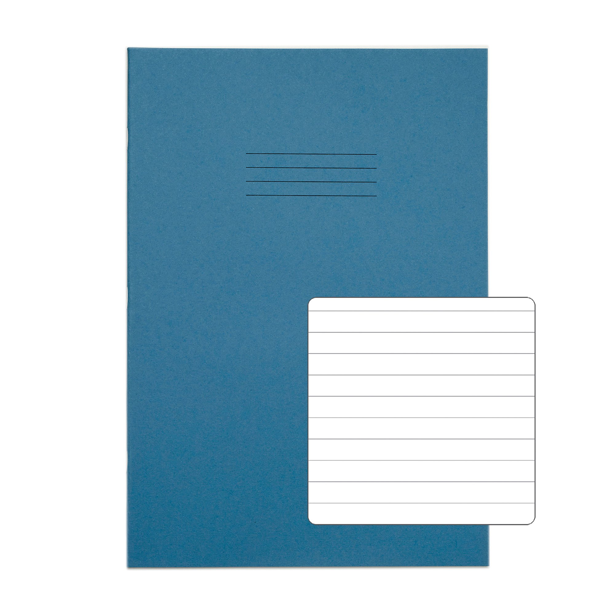 RHINO A4 Exercise Book 80 Page, Dark Green, F8M (Pack of 50)
