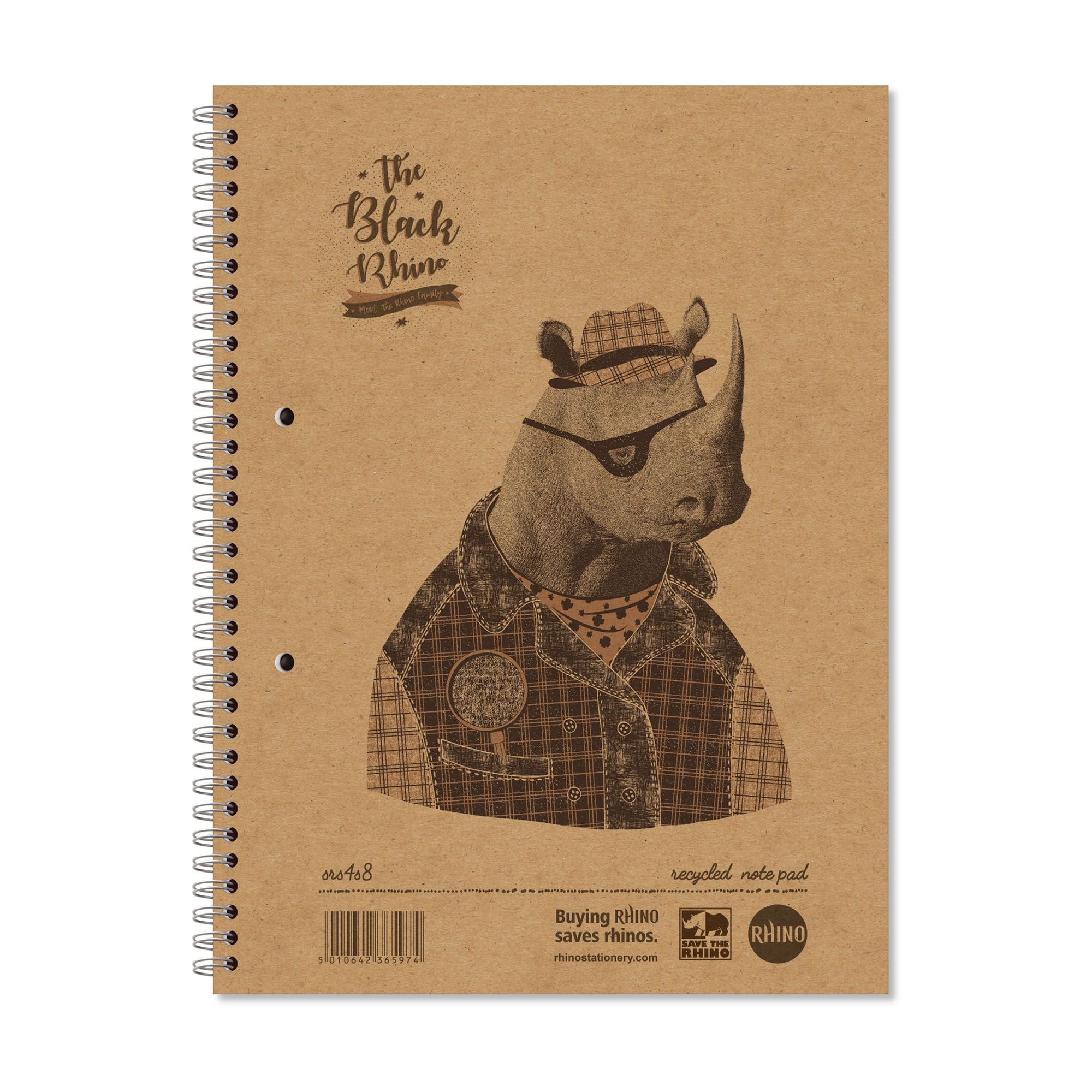 Rhino 200 x 127 Recycled Shorthand Notebook 80 Leaf 8mm Lined Pack of 10