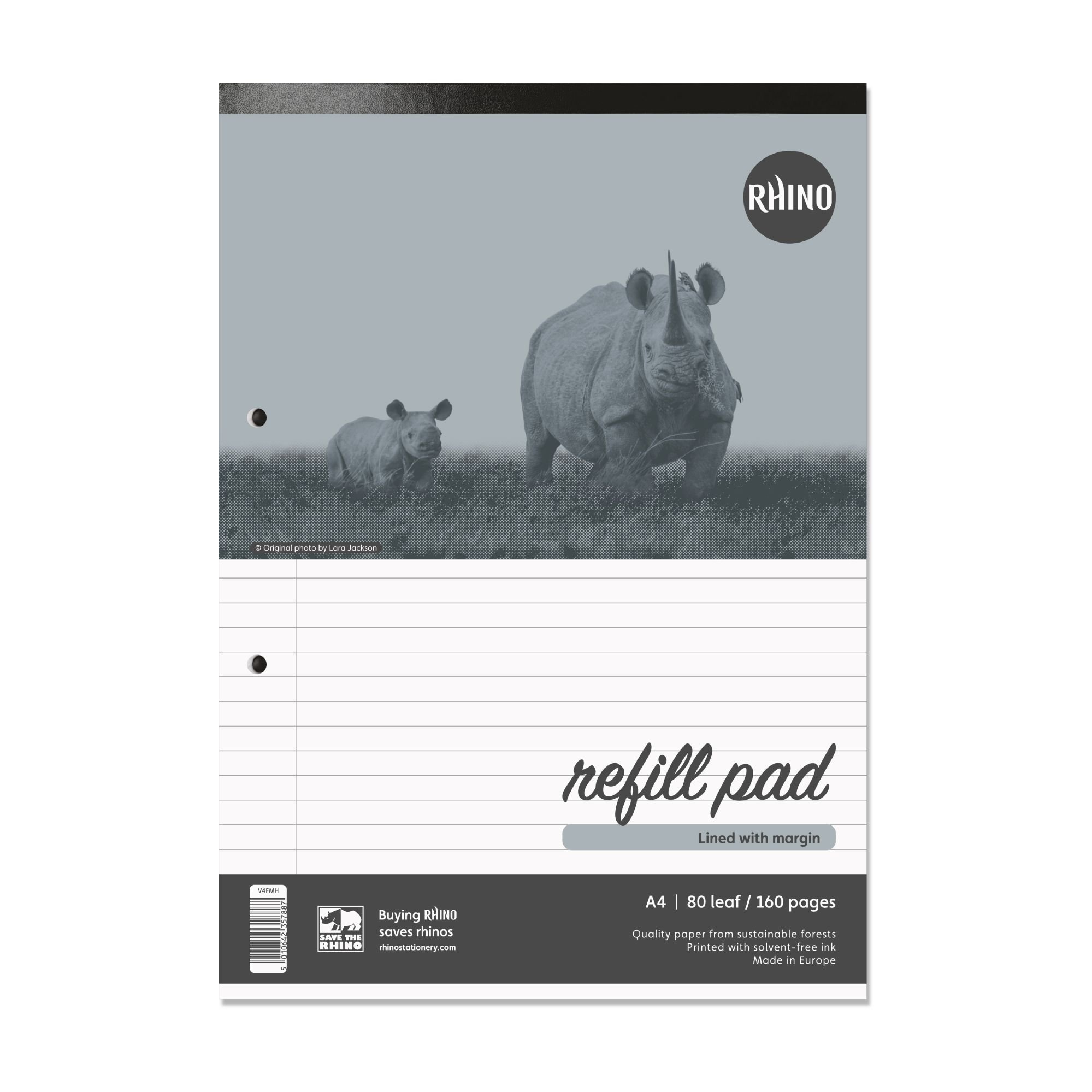 RHINO A4 Refill Pad 80 Leaf, F8M (Pack of 40)