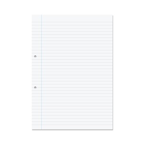 Rhino File Paper A4 F8M Ruling 500 Loose Leafs Per Ream F8M (Pack 5)