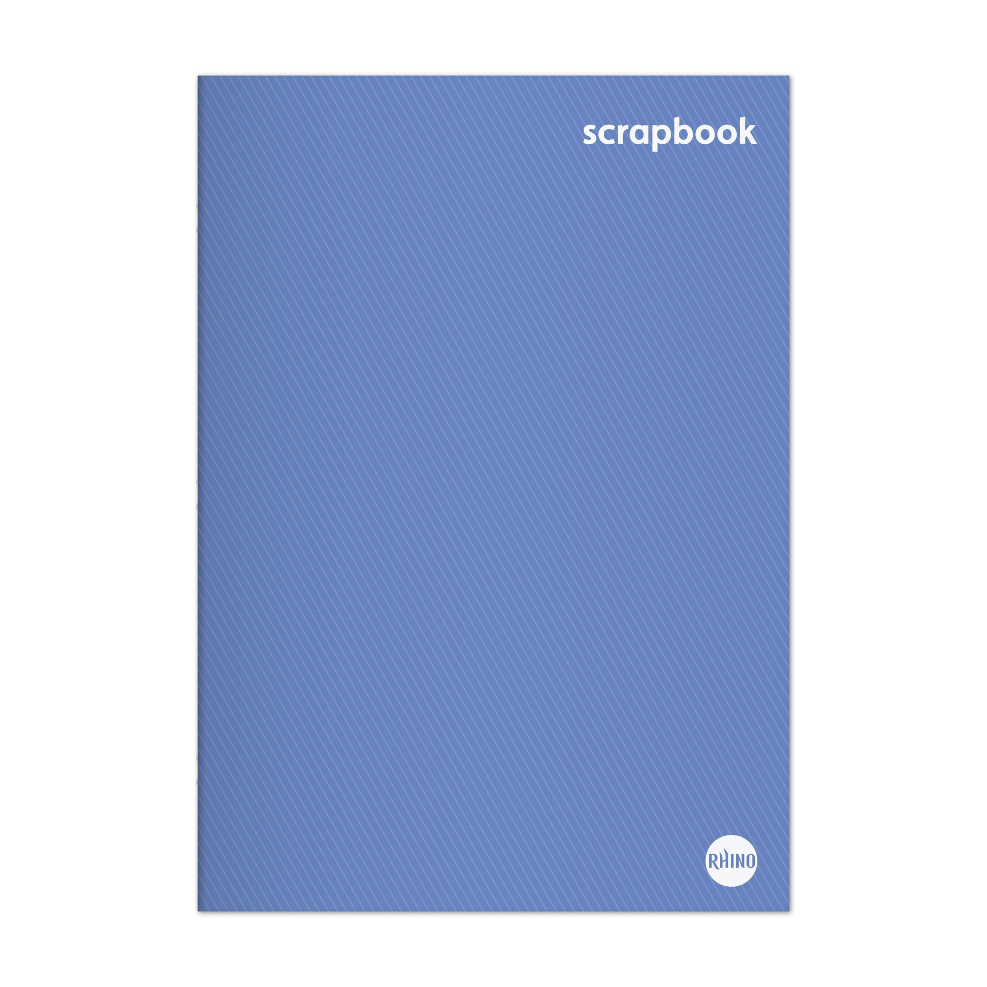 RHINO 13 x 9 Scrapbook 24 Page Blue Sugar Paper (Pack of 60)