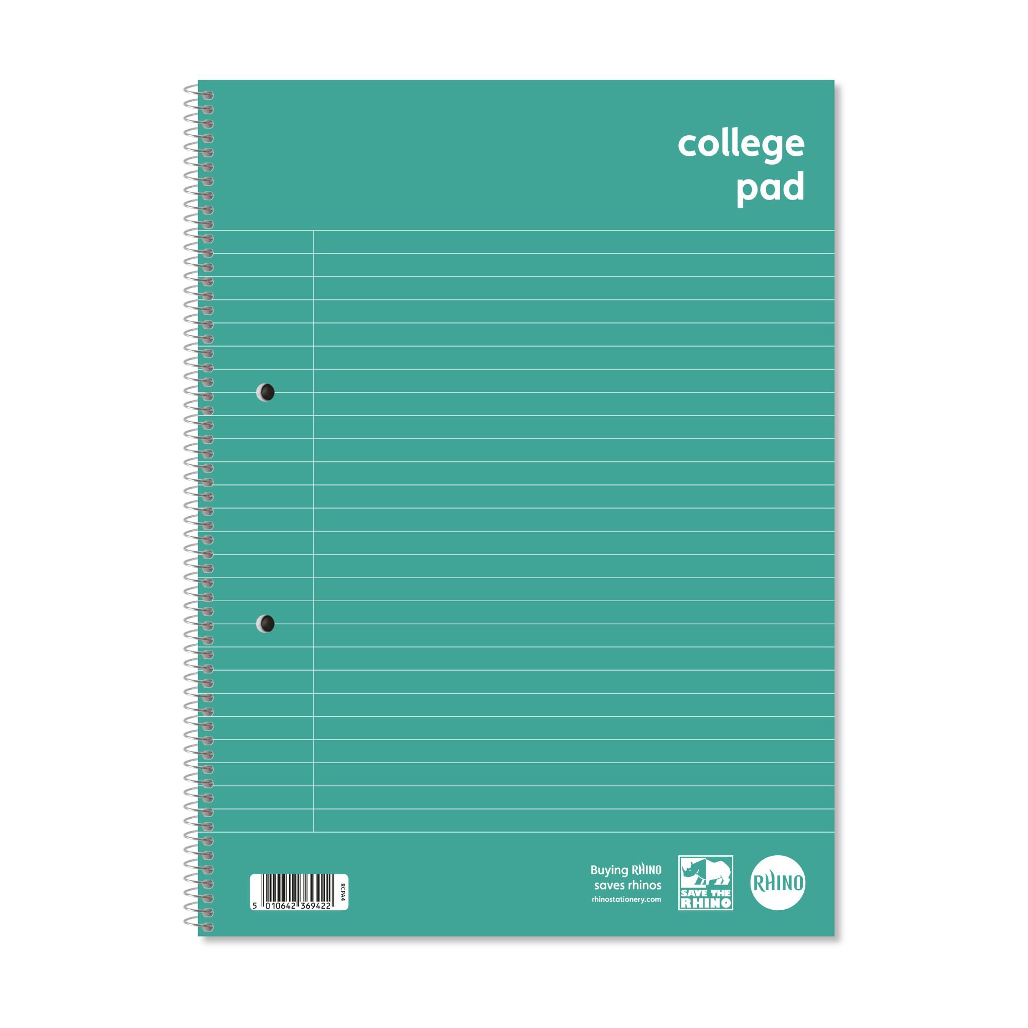 RHINO A4+ College Pad 70 Leaf, F8M (Pack of 40)